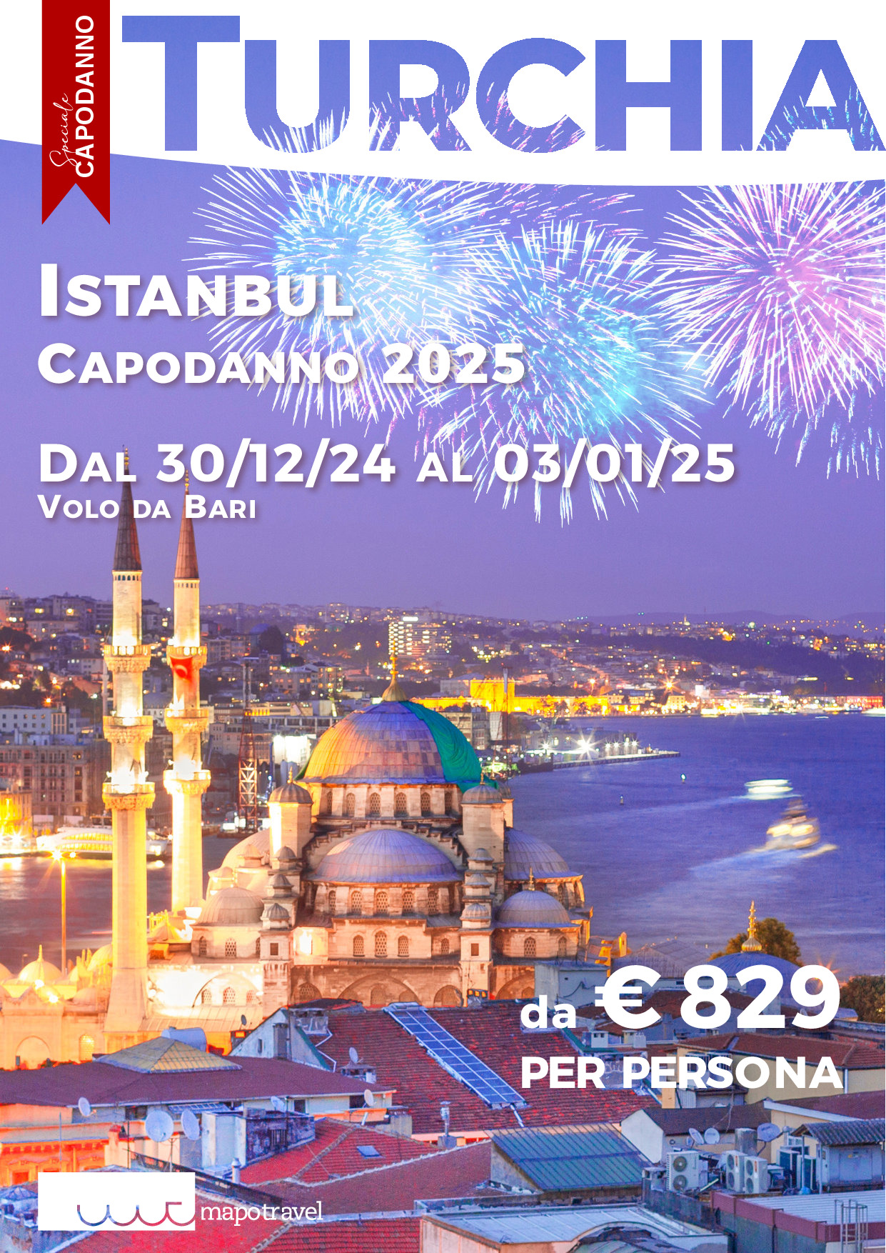 Capodanno ad Istanbul - Partenza 30 Dicembre da Bari