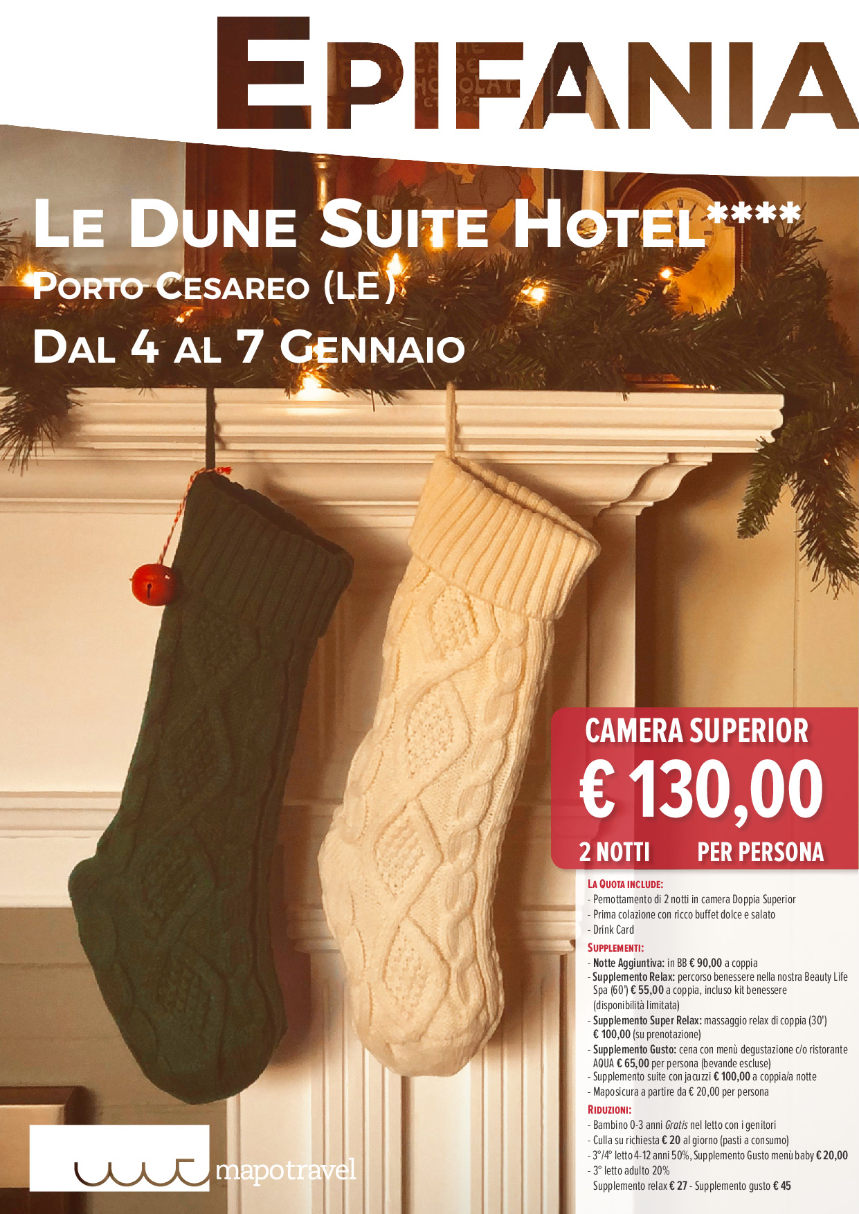 Epifania - Le Dune Suite Hotel - Dal 4 al 7 Gennaio