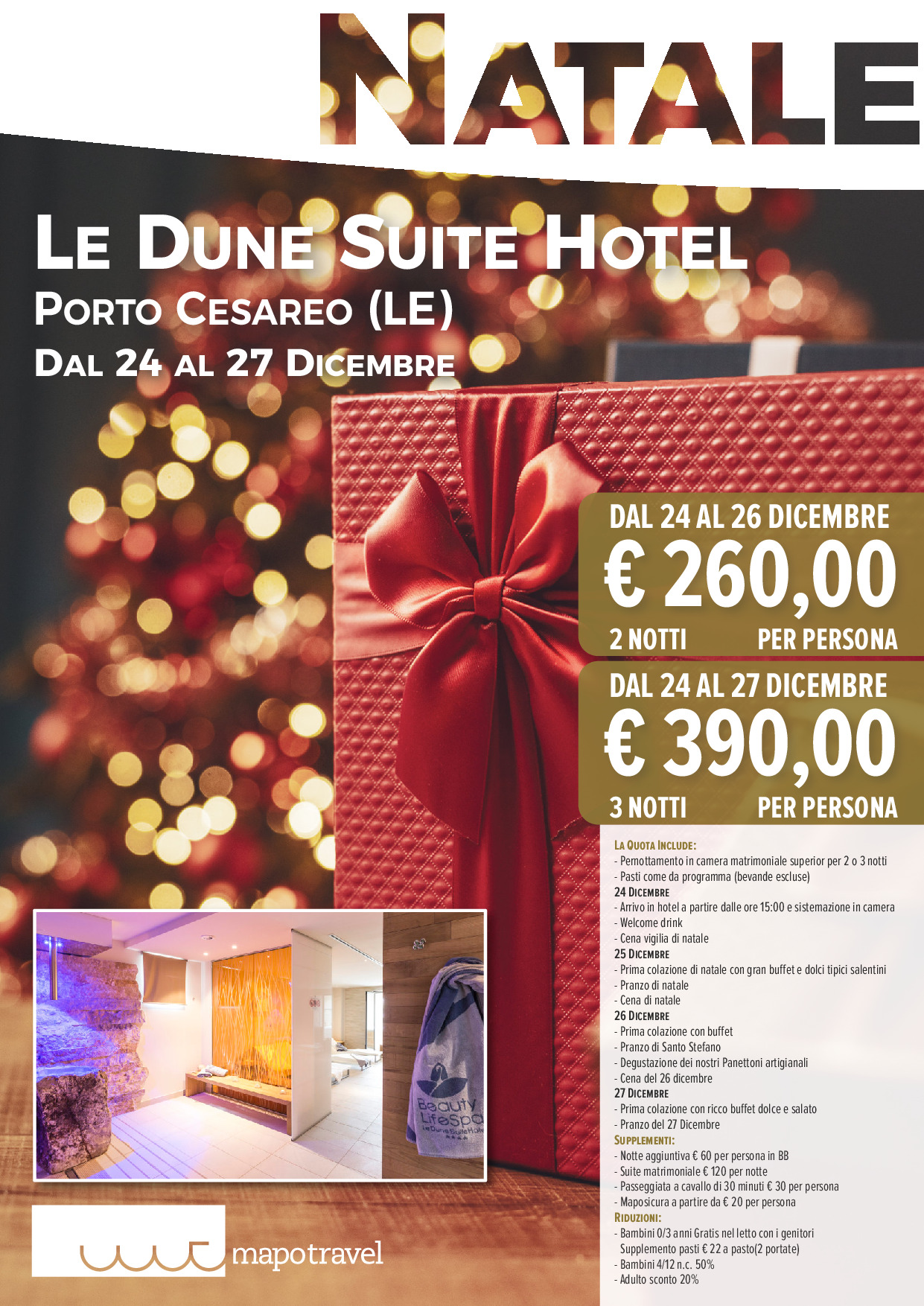 Natale a Le Dune Suite Hotel - Dal 24 al 27 Dicembre