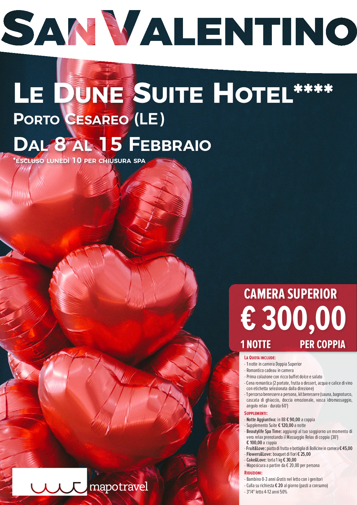 San Valentino - Le Dune Suite Hotel - Dal 8 al 15 Febbraio