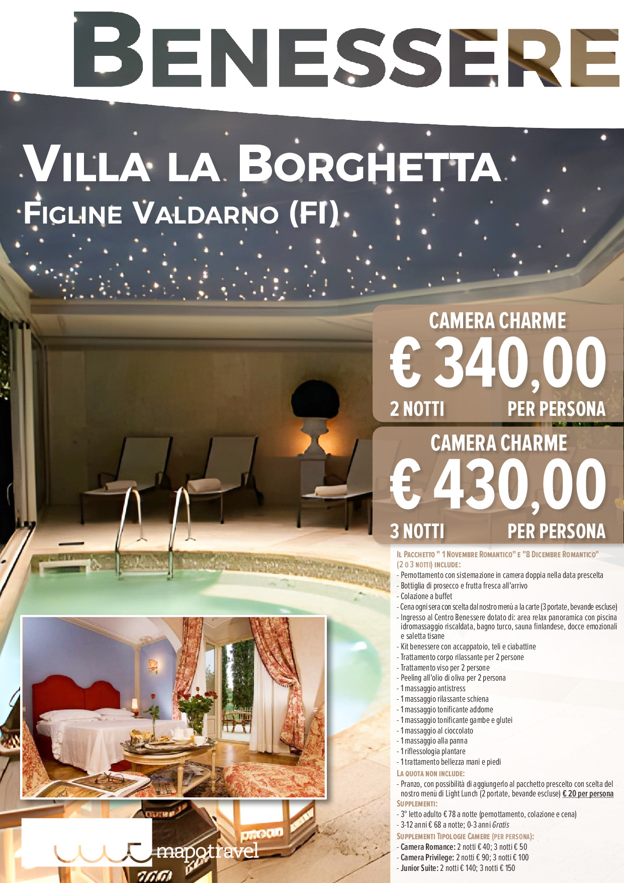 Villa la Borghetta - 1 Novembre e 8 Dicembre Romantico